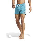 adidas Mens 3S CLX VSL Swim Shorts Green