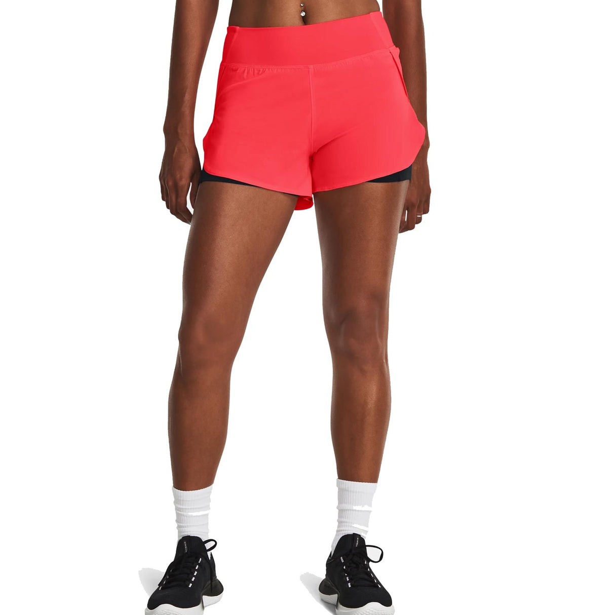 UA Womens Flex Woven 2-in-1 Short Pink