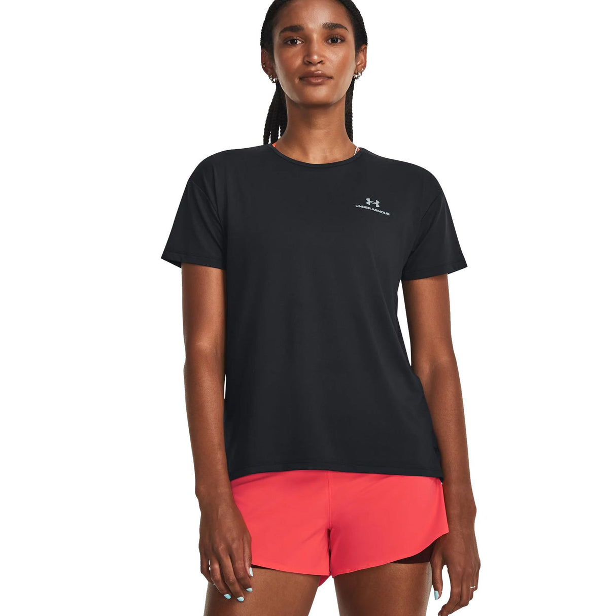UA Womens Rush Energy SS 2.0 Black