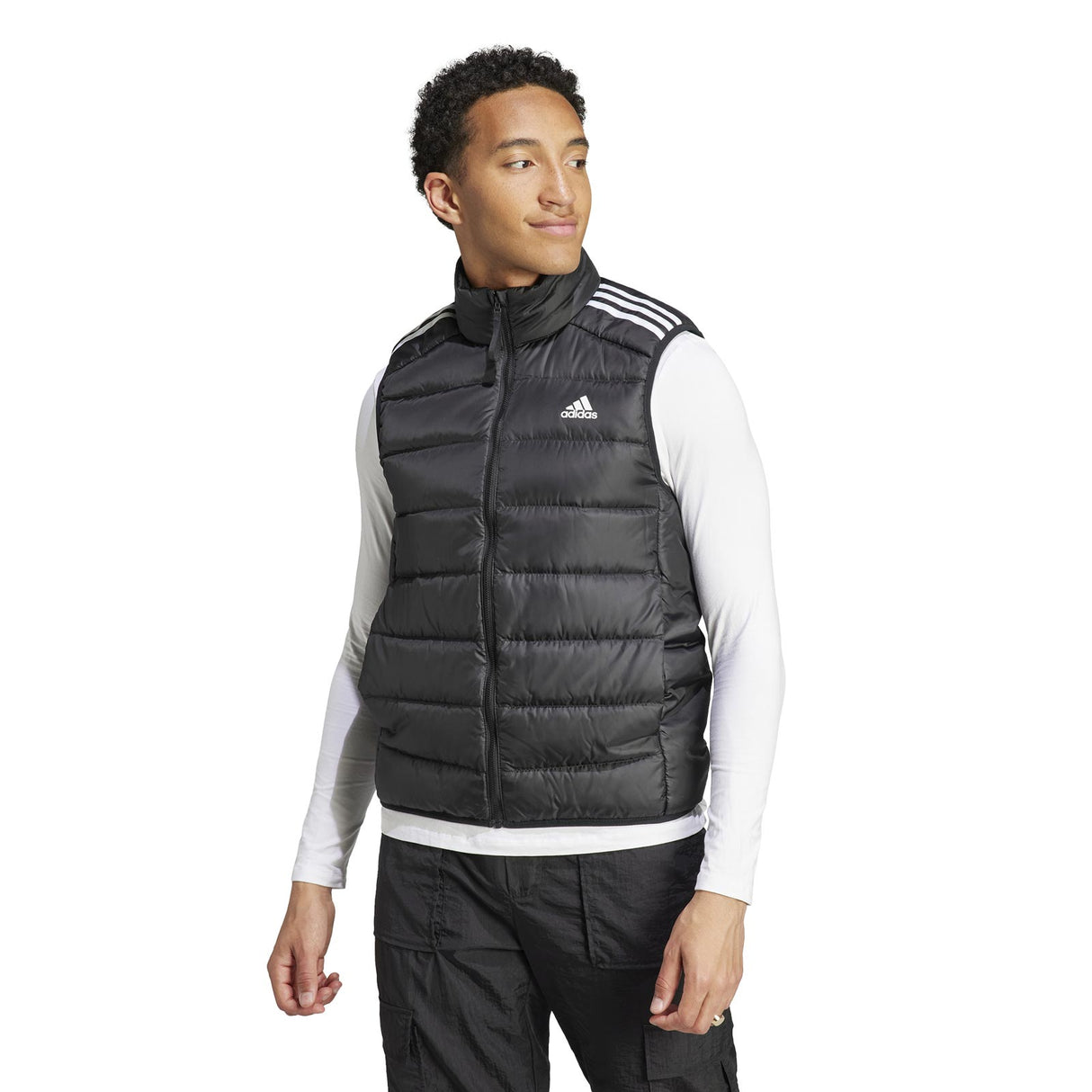 adidas Mens ESS 3S L Down Vest Black
