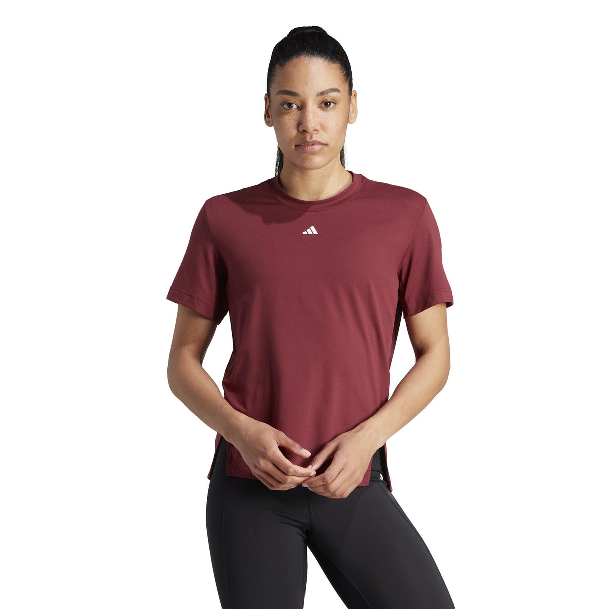adidas Womens D2T Tee  Purple