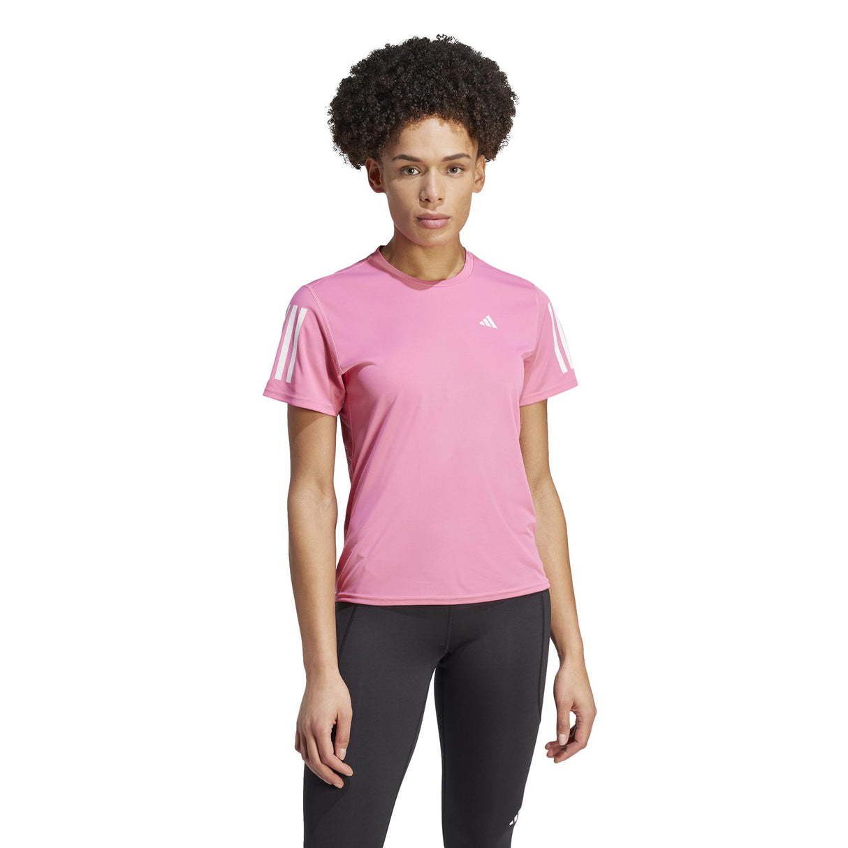 adidas Womens Own The Run Tee Pink