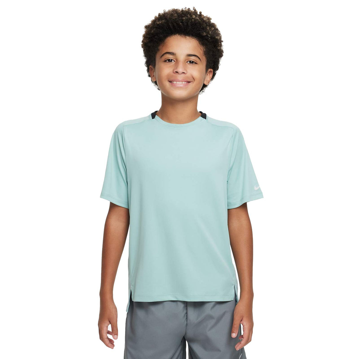Nike Boys DF Multi Tech SS Top Blue