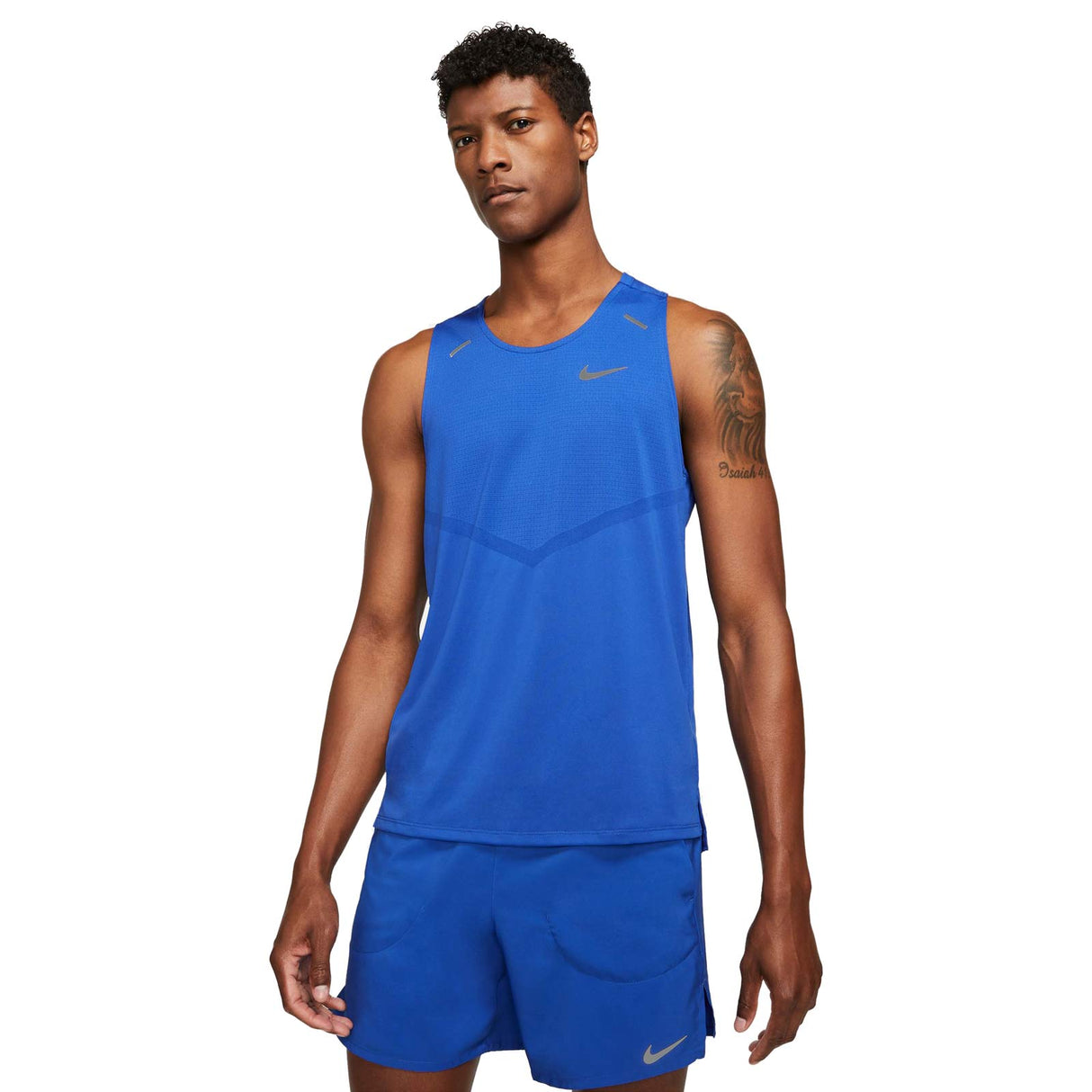 Nike Dri-FIT Rise 365  Mens Tee Royal