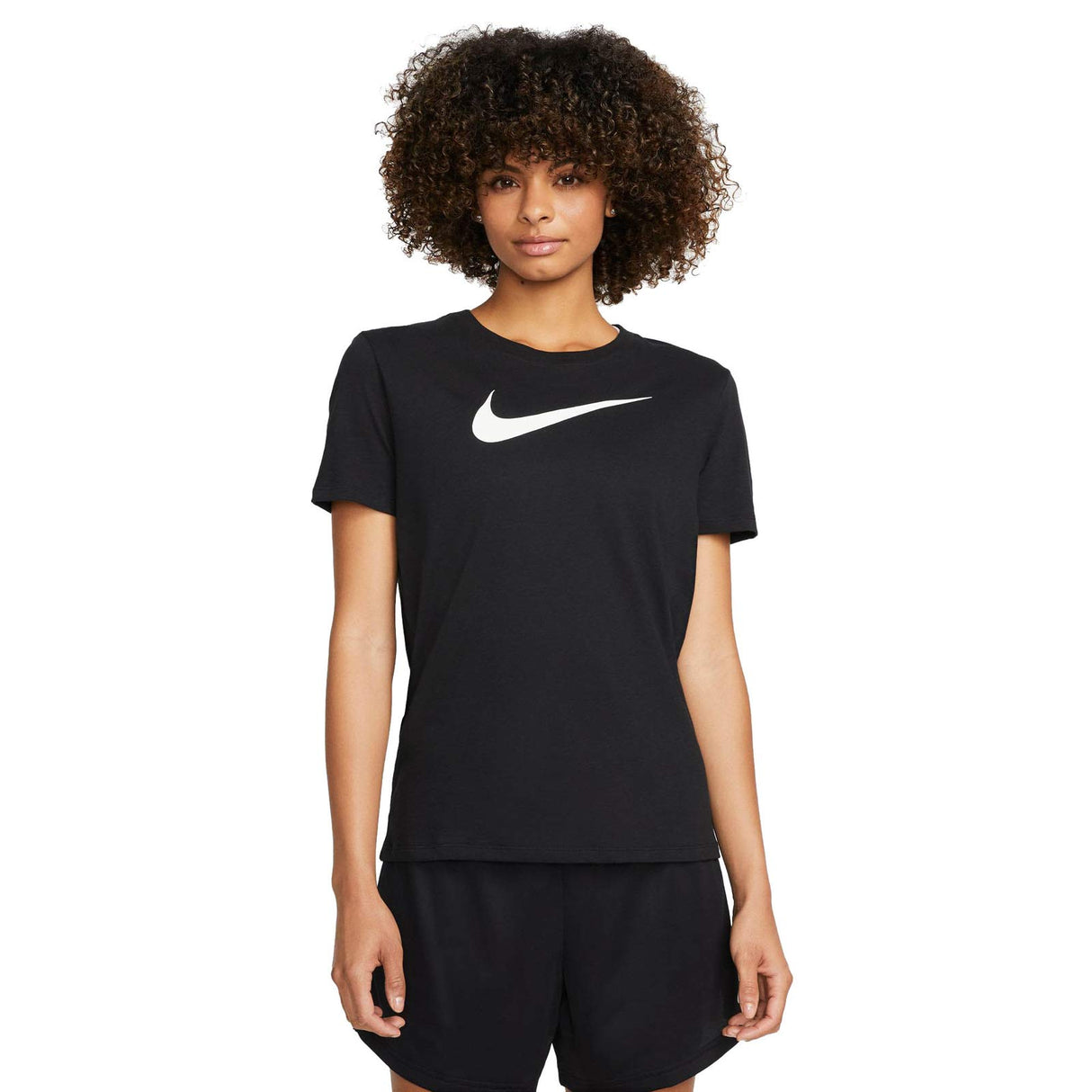 Nike Womens DF Swoosh Tee Black