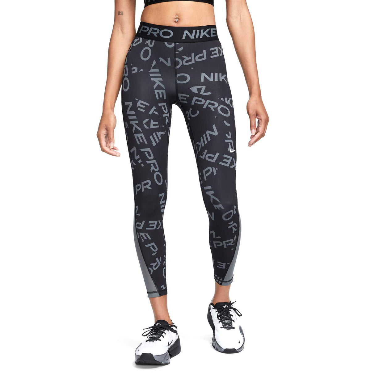 Nike Wmns NP DF MR AOP 7/8 Tight Black