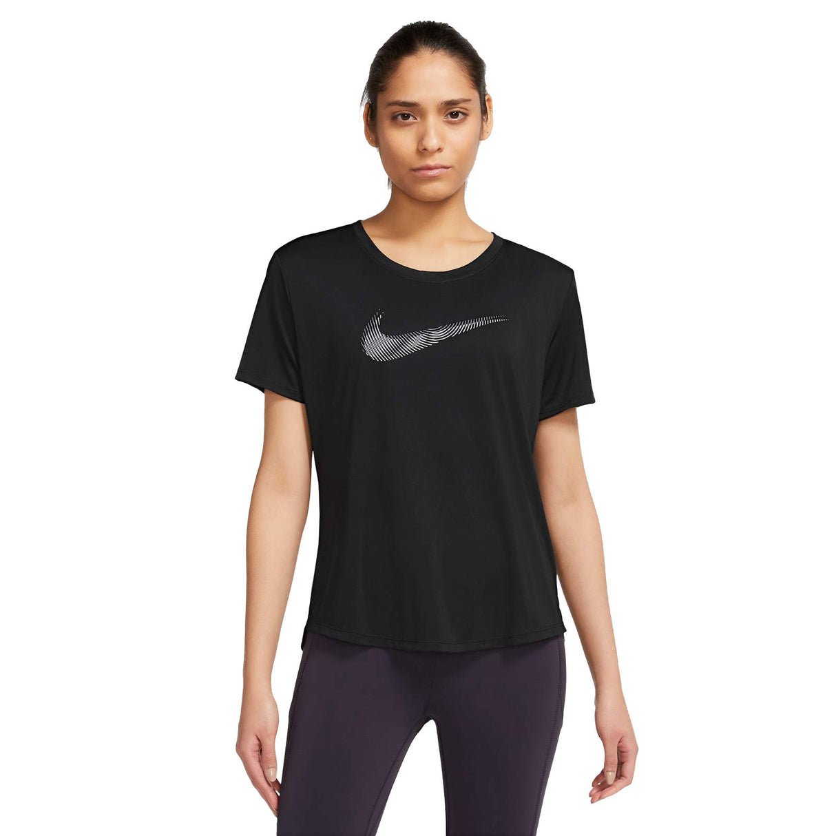Nike Wmns NK DF Swoosh HBR SS Top Black