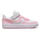Nike Court Borough Jnr Girls White/Pink