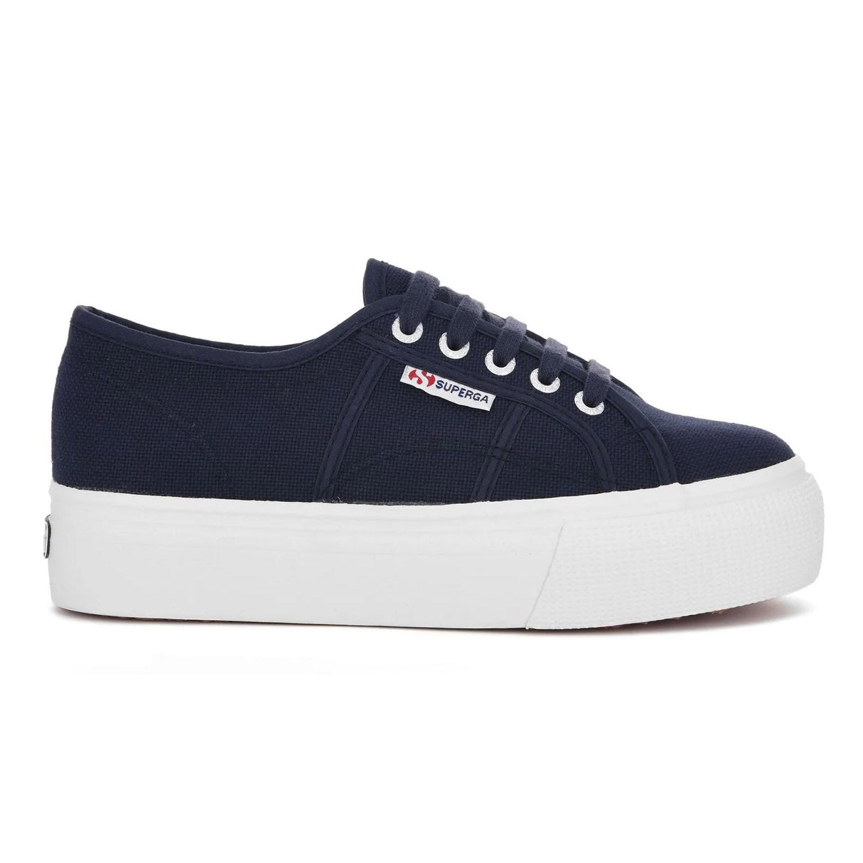 Superga Platform Canvas Sneaker Wmn Navy