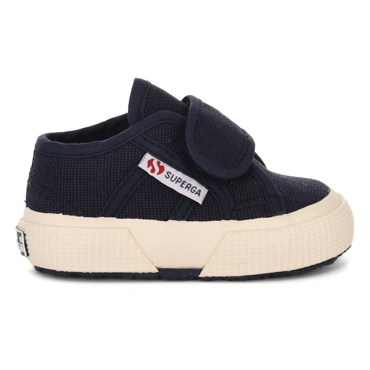 Superga Canvas Sneaker Velcro Kids Nvy