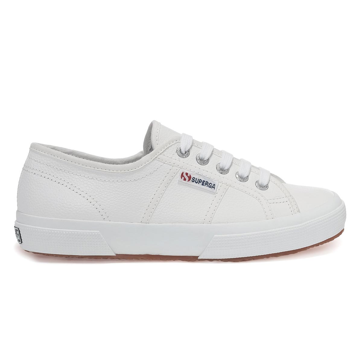 Superga Canvas Sneaker Leather Unisex Wh