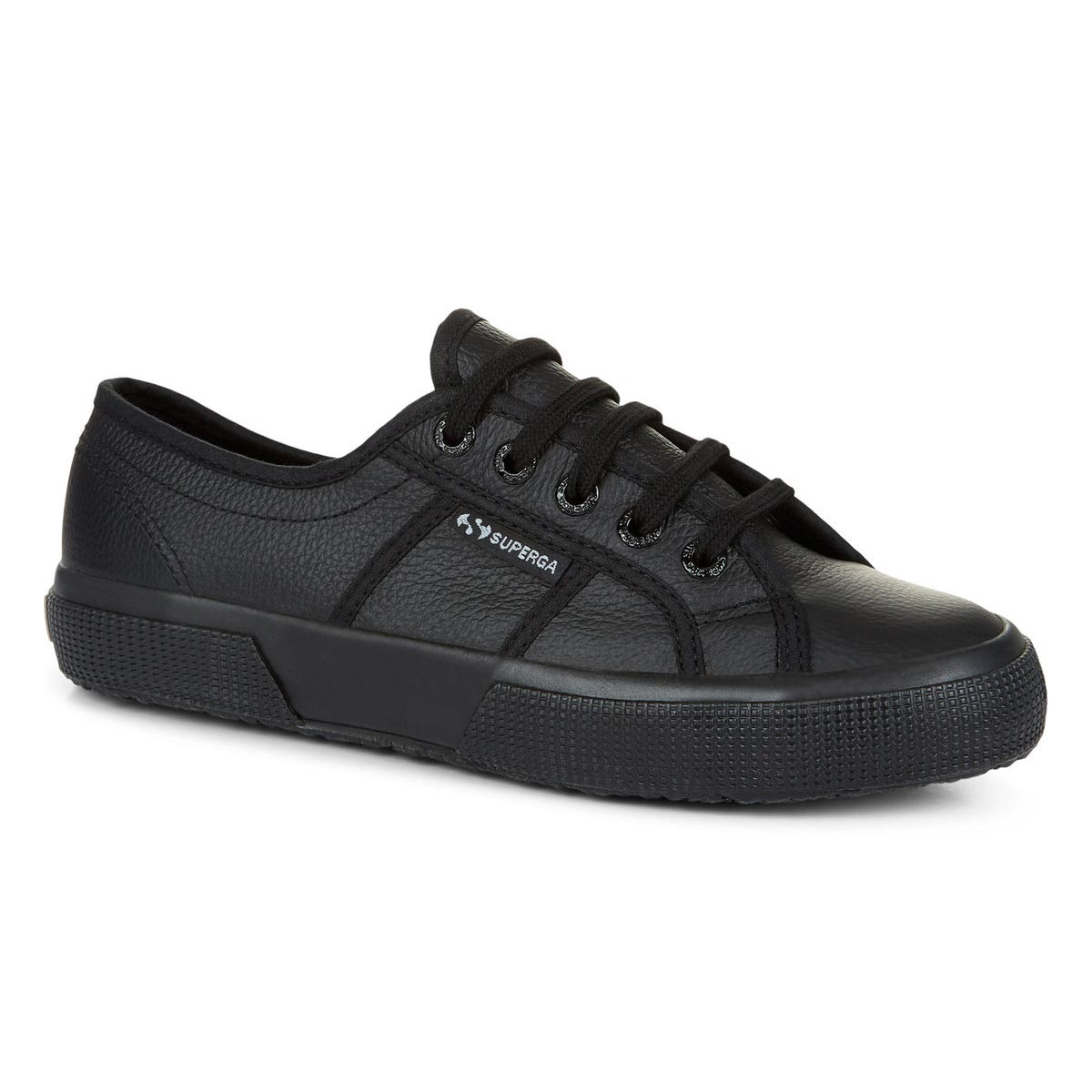 Superga Canvas Sneaker Leather Unisex Bl
