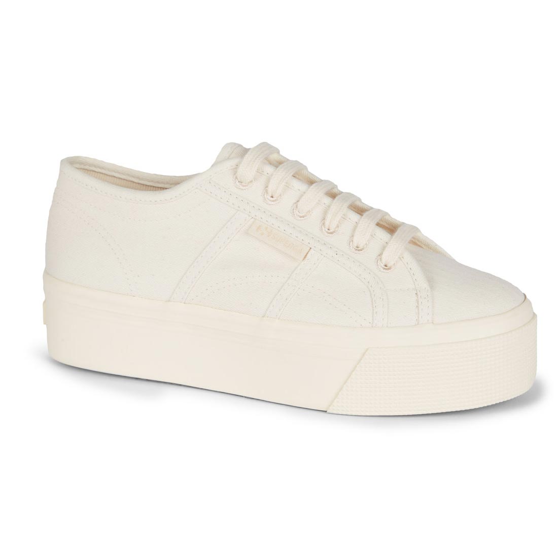 Superga Platform Canvas Sneaker Wmn Beig