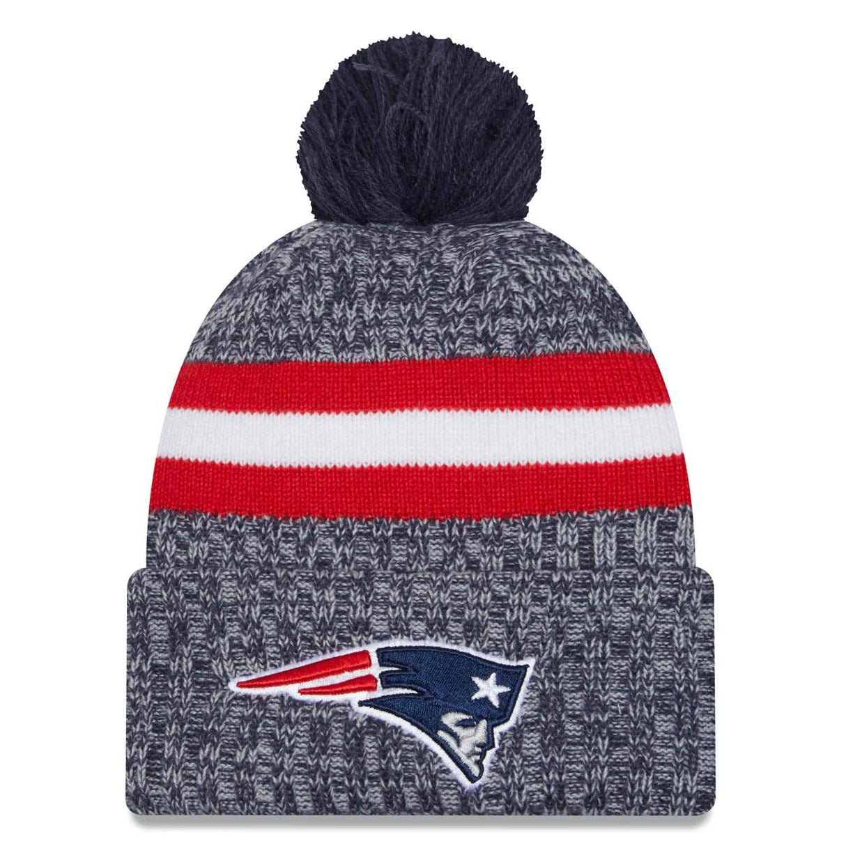 New Era NFL Patriots 23 Bobble Hat Red