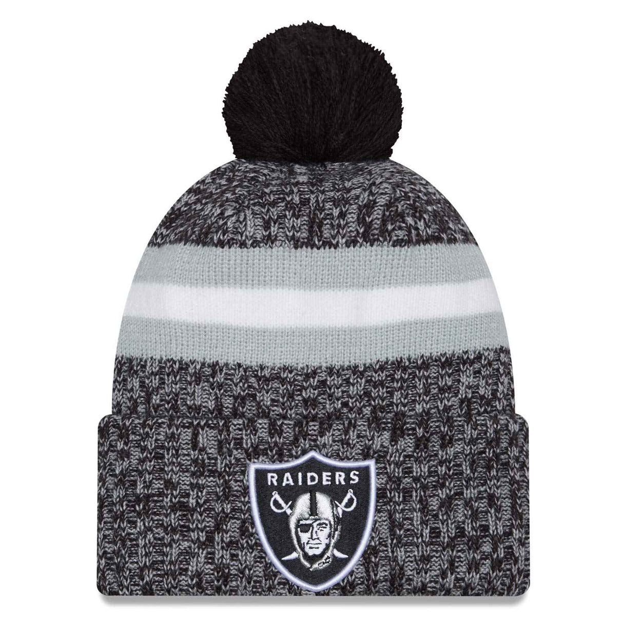 New Era NFL Raiders 23 Bobble Hat Black