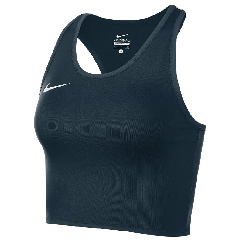 NIKE WMN TEAM STOCK COVER TOP GREY/WHT