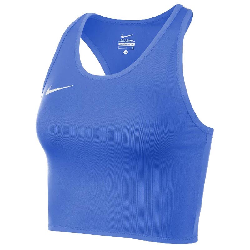 NIKE WMN TEAM STOCK COVER TOP BLUE/WHT