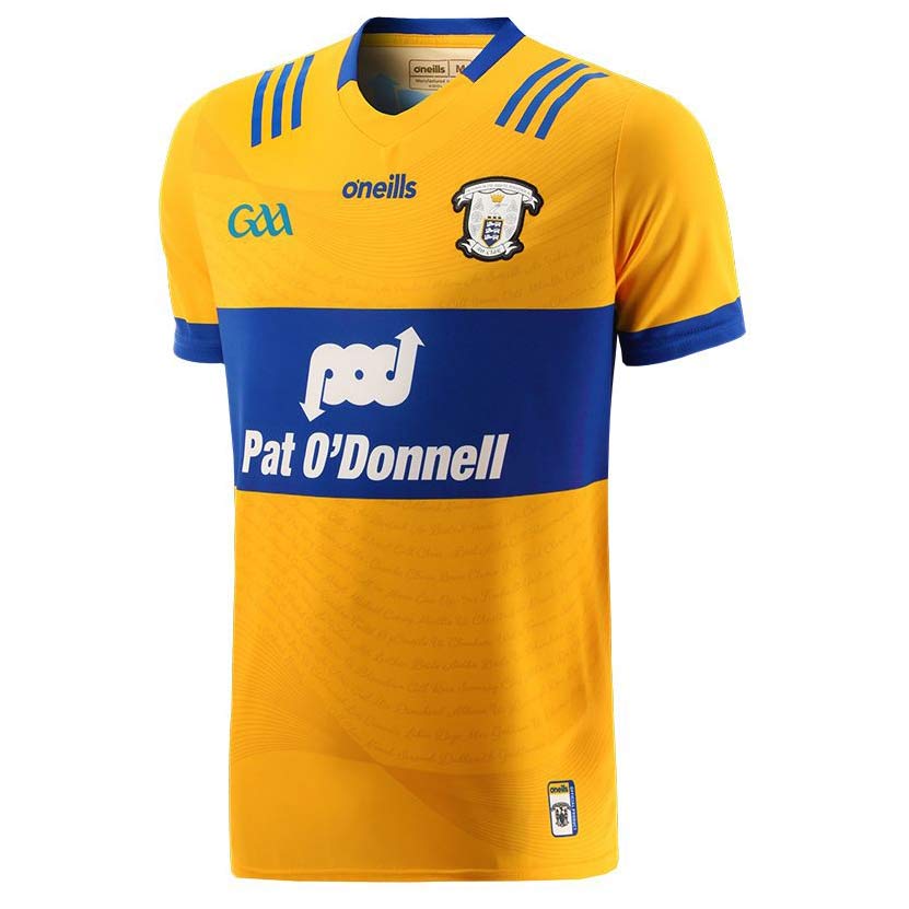 O'Neils Clare 23 Home Jersey Yellow