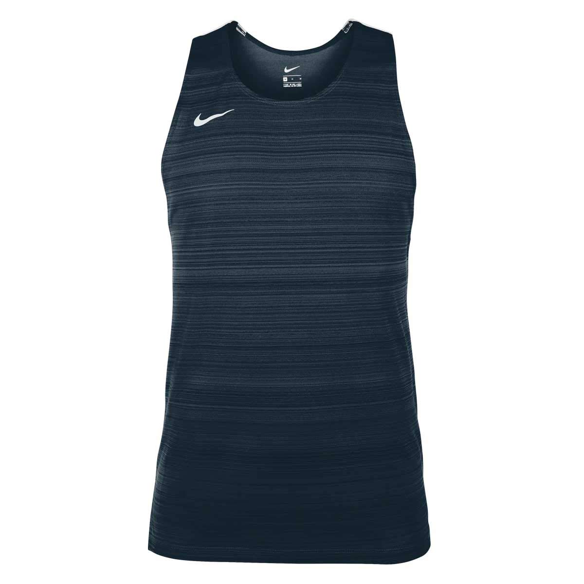 NIKE MENS STOCK DRY MILER SINGLET GRY