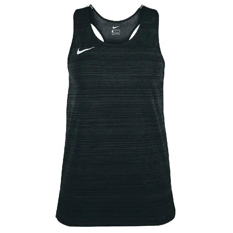NIKE WMN STOCK DRY MILER SINGLET BLK