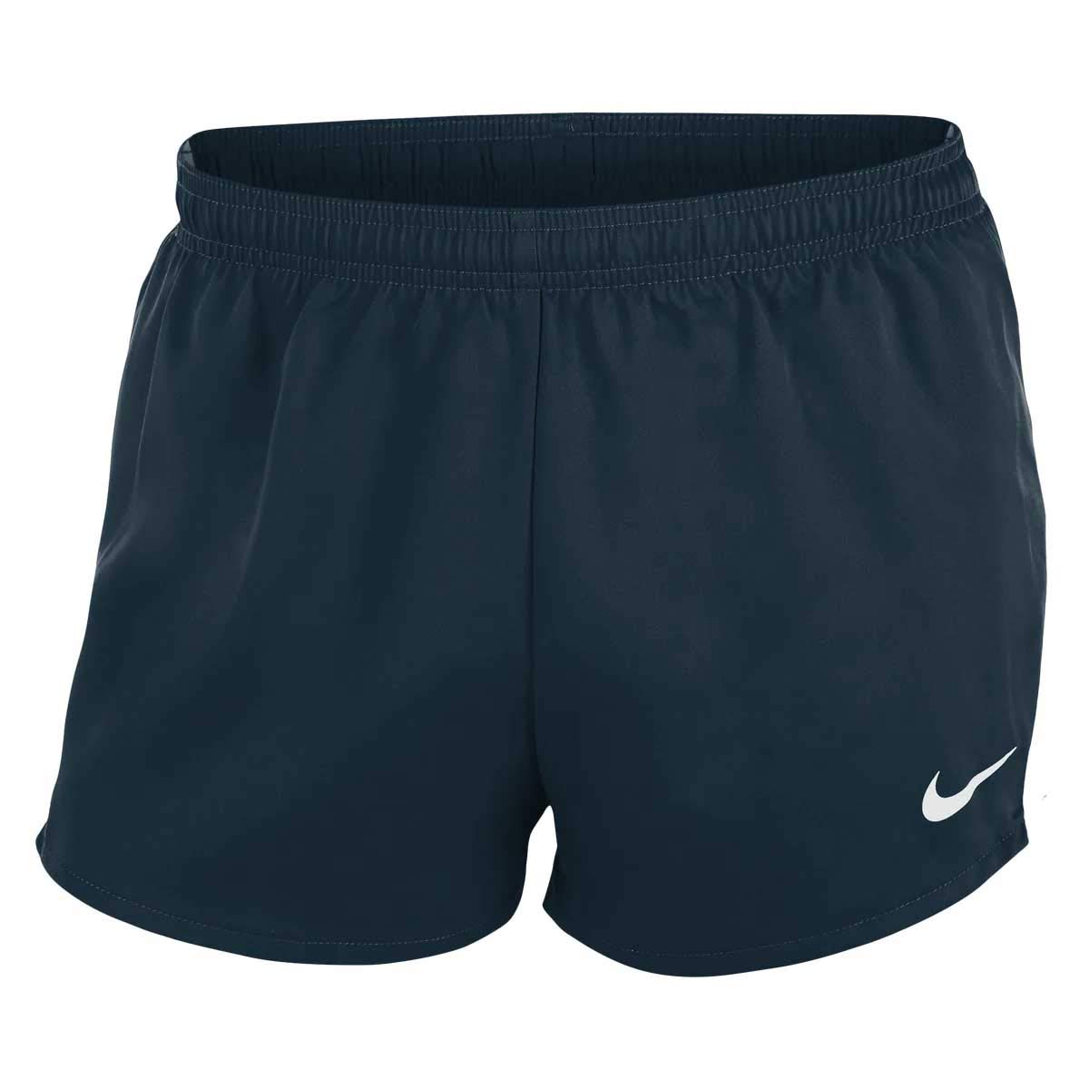 NIKE MENS STOCK FAST 2 IN SHORT GRY/NVY