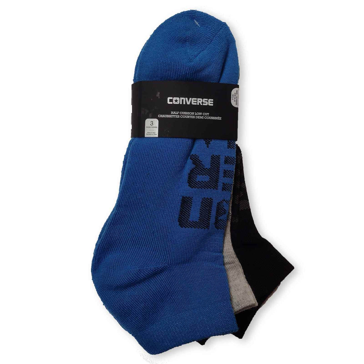 Converse Mesh Mens Socks Grey/Blk
