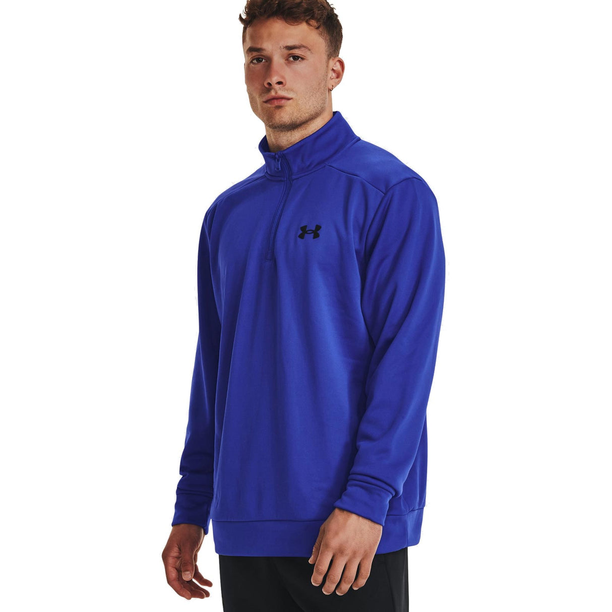 UA Mens Armour Fleece QZ Blue