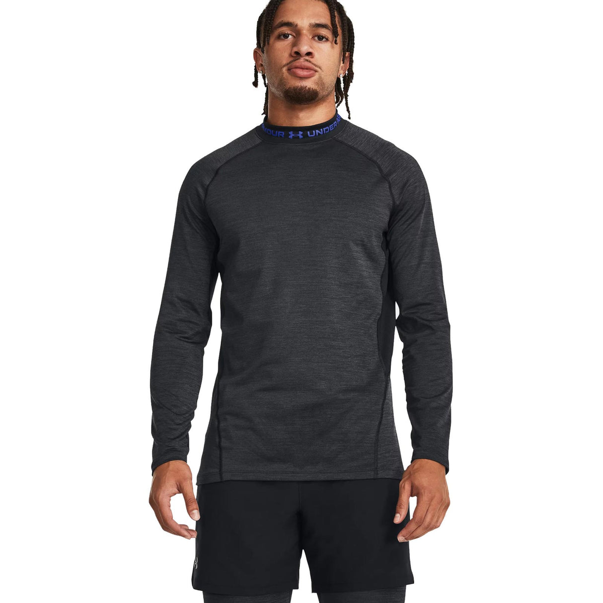 UA Mens CG Armour Twist Mock Grey
