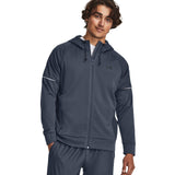UA Mens AF Storm FZ Hoodie Grey