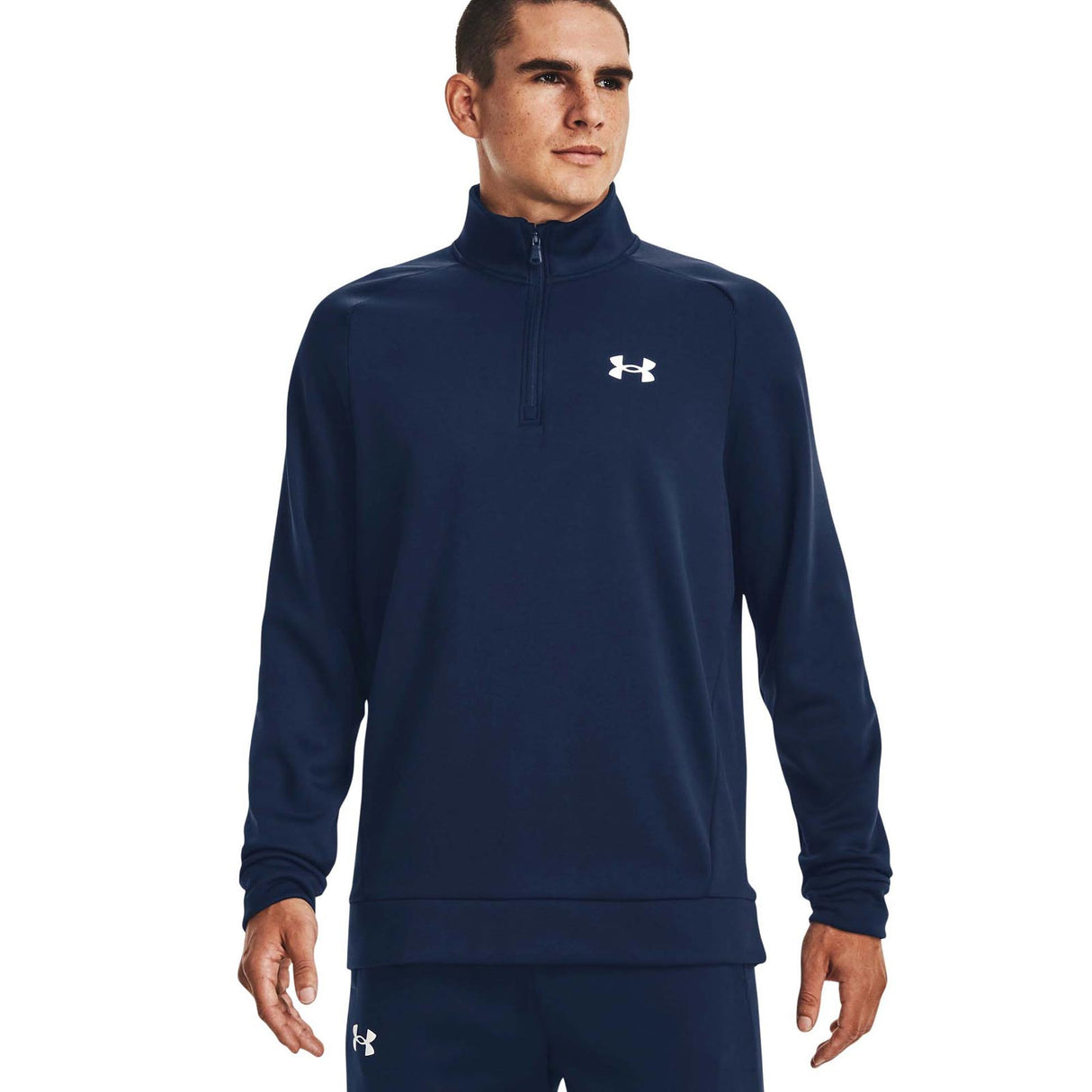 UA Mens Armour Fleece 1/4 Zip Navy