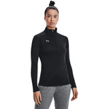 UA Womens Armour Fleece 1/4 Zip Black