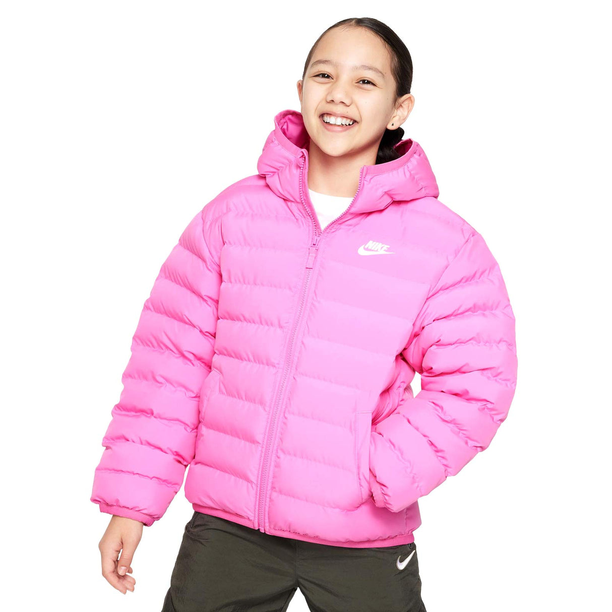 Nike Girls NSW LOW ADP SYNFL Jacket Pink