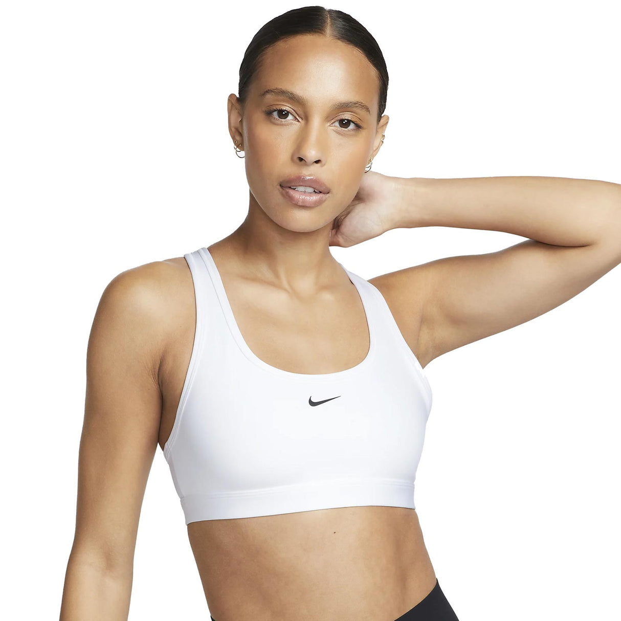 Nike Med Non Paddaded Swoosh Bra White