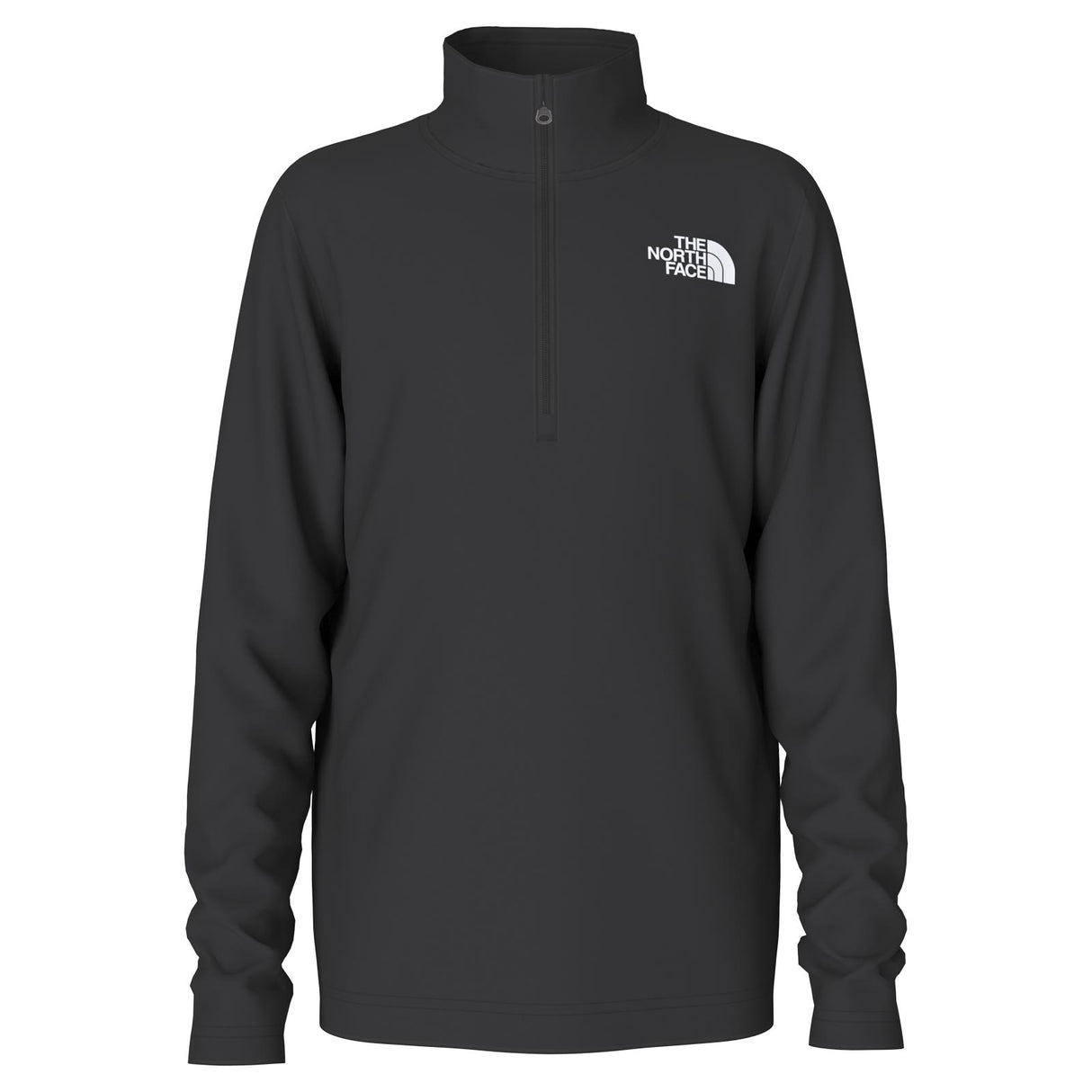 TNF Boys 1/2 Zip LS Tee  Black