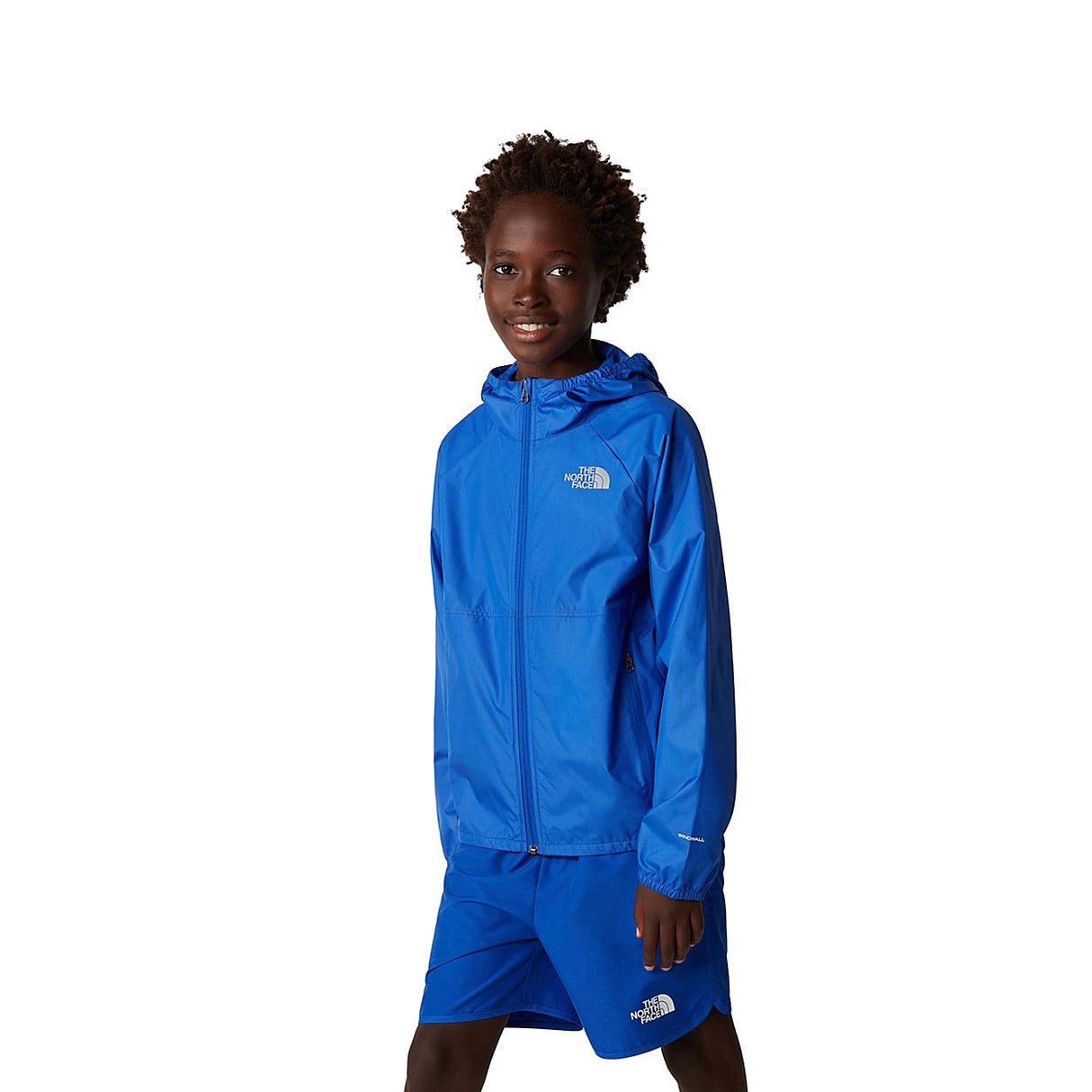 TNF Boys Wind Jacket Yeow Blue
