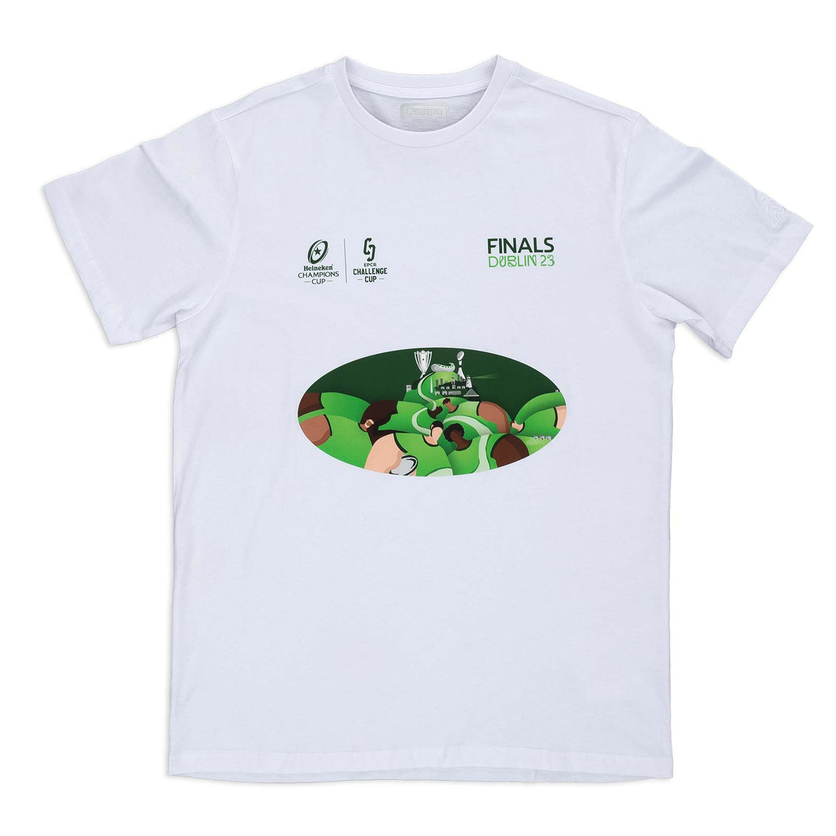 Kappa EPCR Finals  23 Cotton Tee White