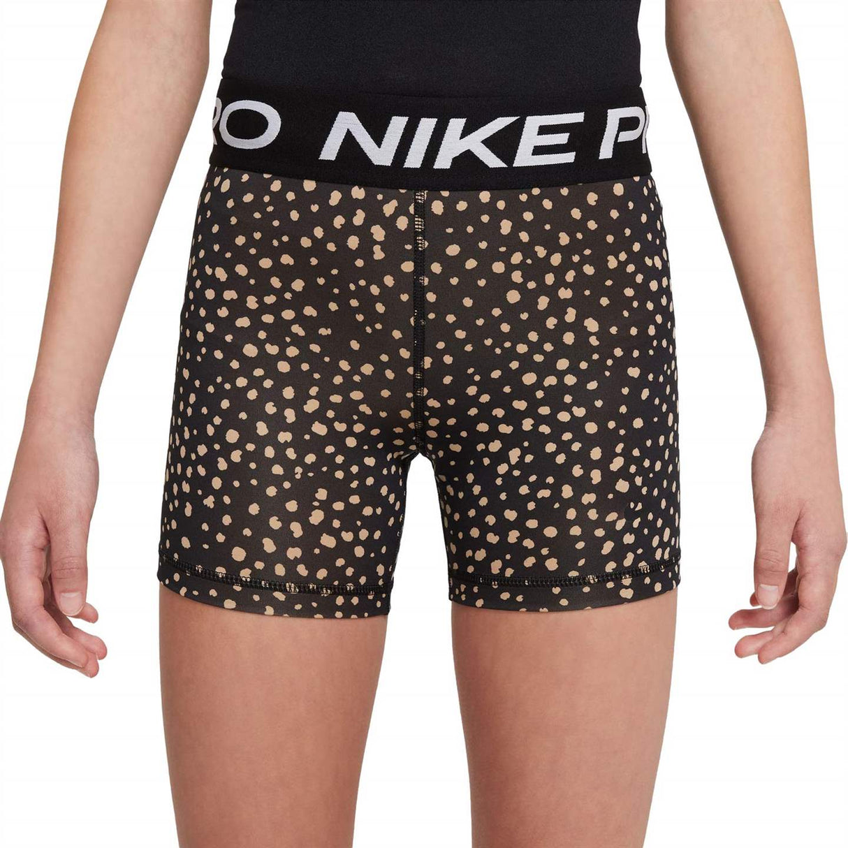 Nike Girls Pro DF 3in Anml Aop Short Blk