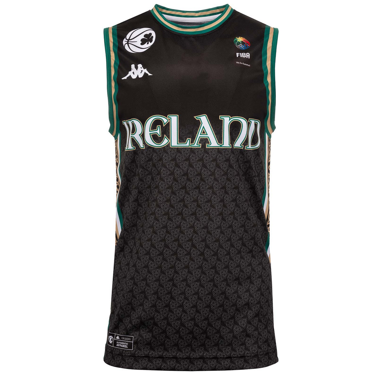 Kappa BB Ireland 23 Kid 3x3 Jersey Black