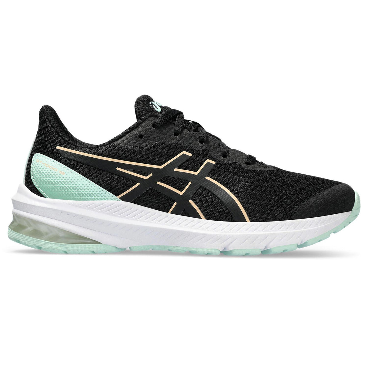 Asics GT-1000 12 Kid Girls Black/Mint