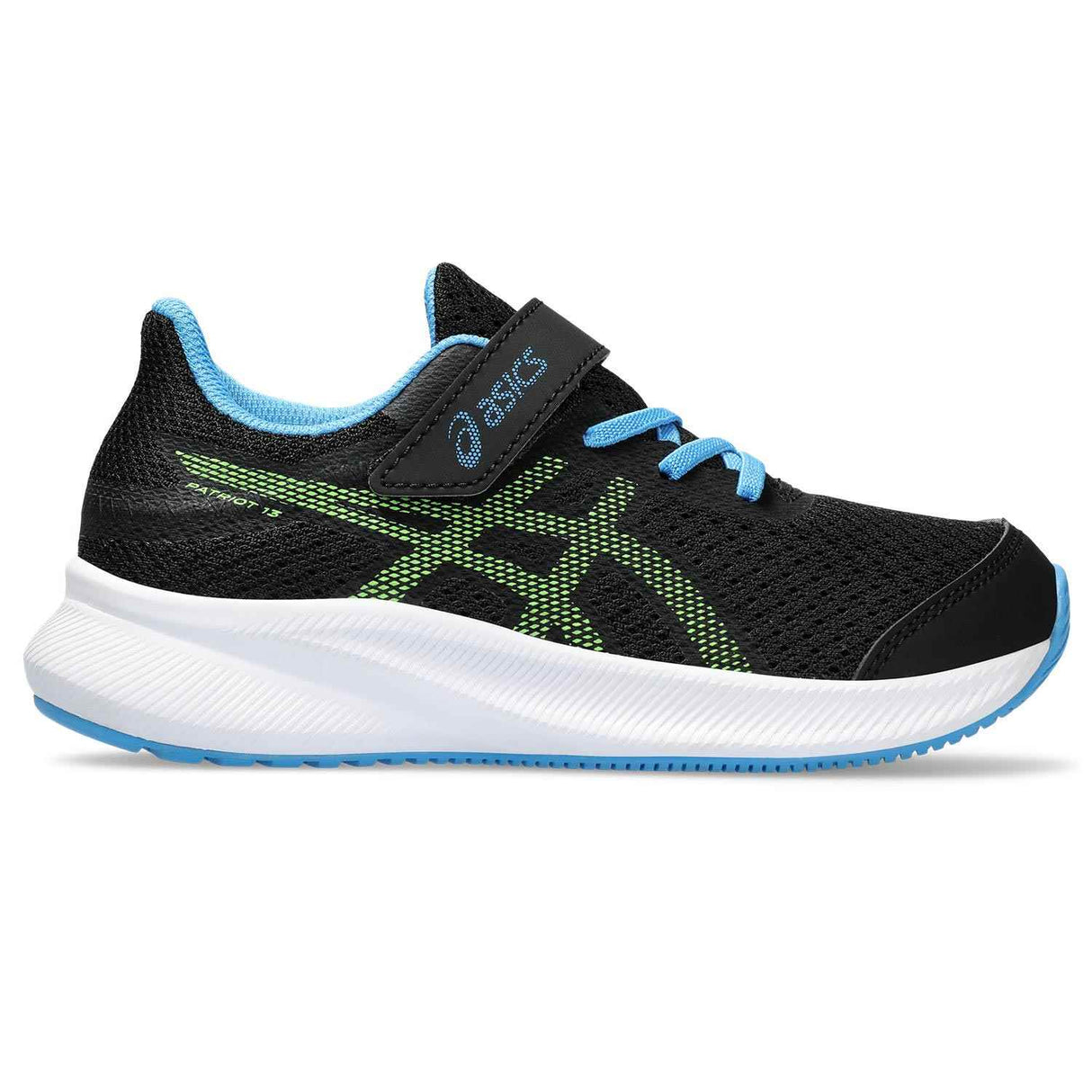 Asics Patriot 13 Jnr Boys Black/Lime