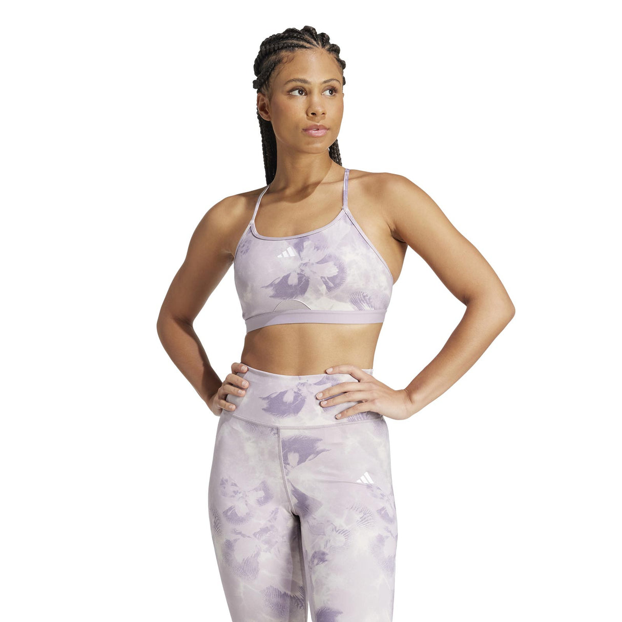 adidas Wmns Aer LS AOP Bra Purple