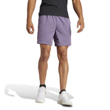 adidas Mens TR-ES PIQ 3SHO Shorts Purple
