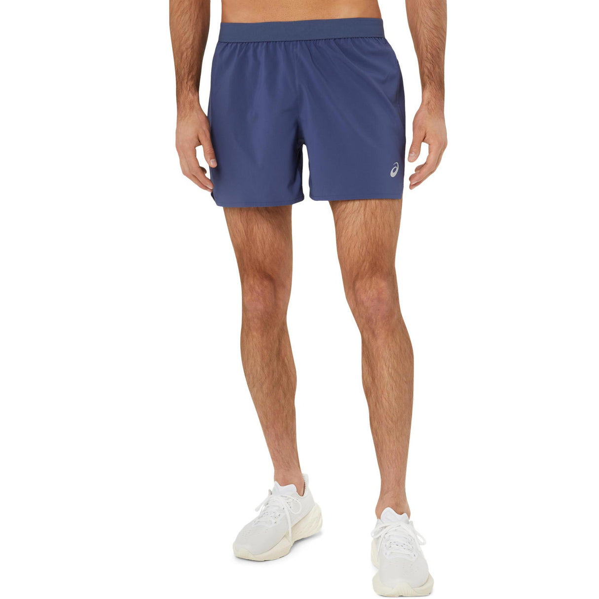 Asics Mens Road 5in Short Blue