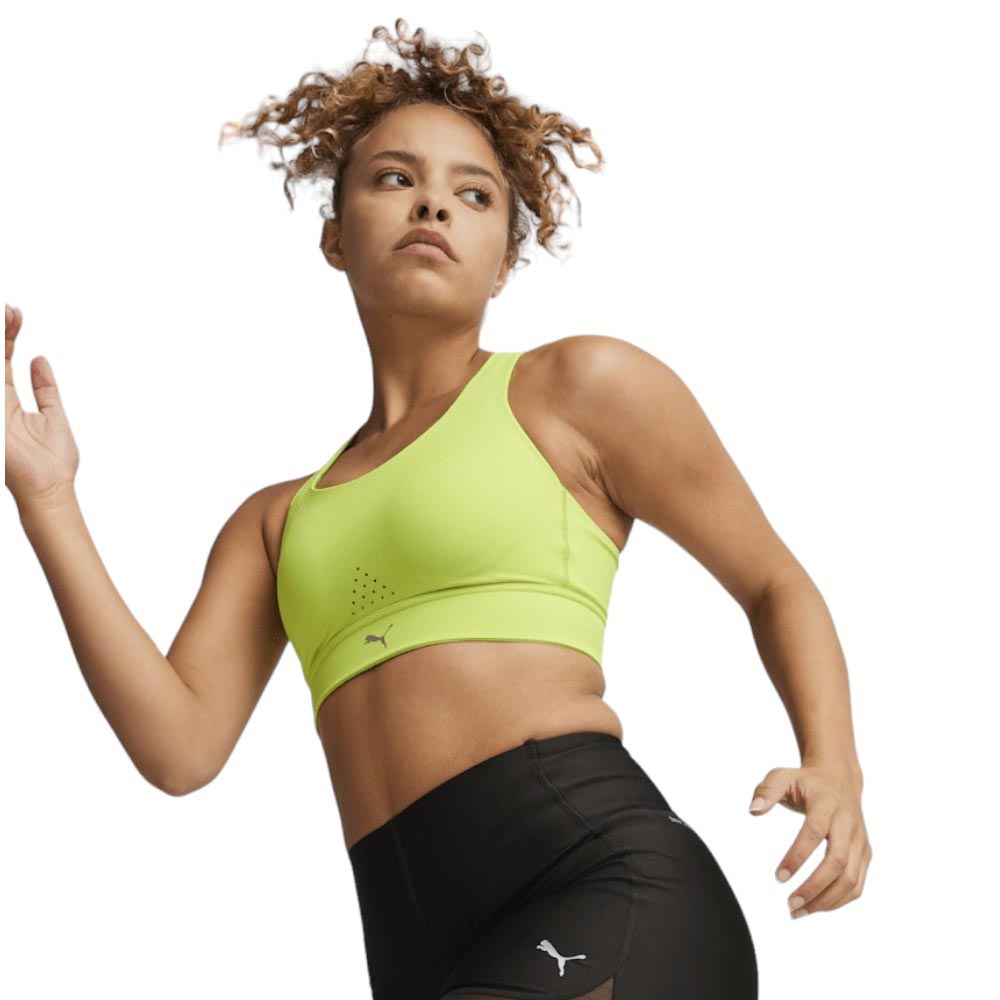 Puma Wmns PWRbreathe Run Bra Green