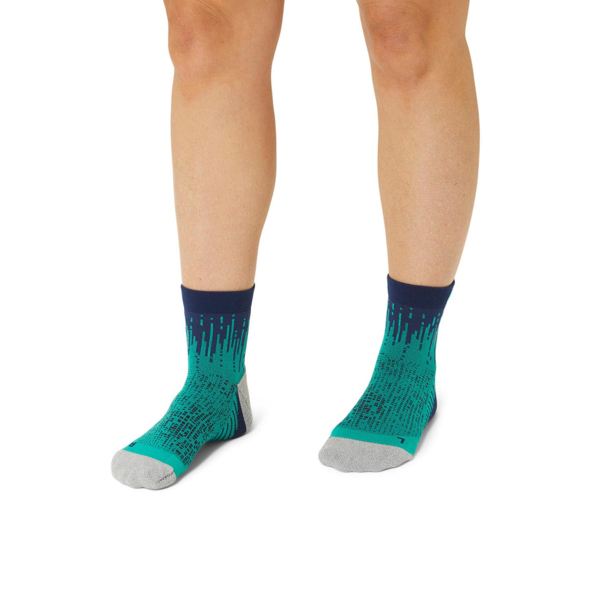 Asics Performance Run Quarter Sock Green