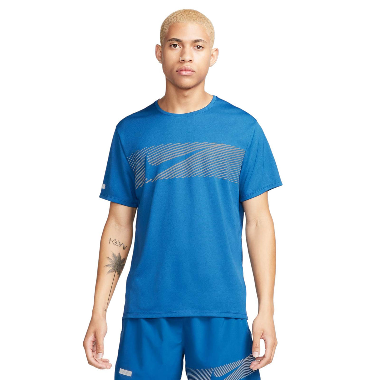 NIKE MENS FLASH MILER TOP BLUE