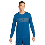 NIKE MENS DF UV MILER TOP LS FLASH BLUE