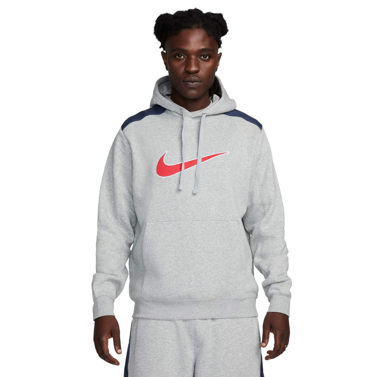 NIKE MENS NSW SP FLC HOODIE BB GREY