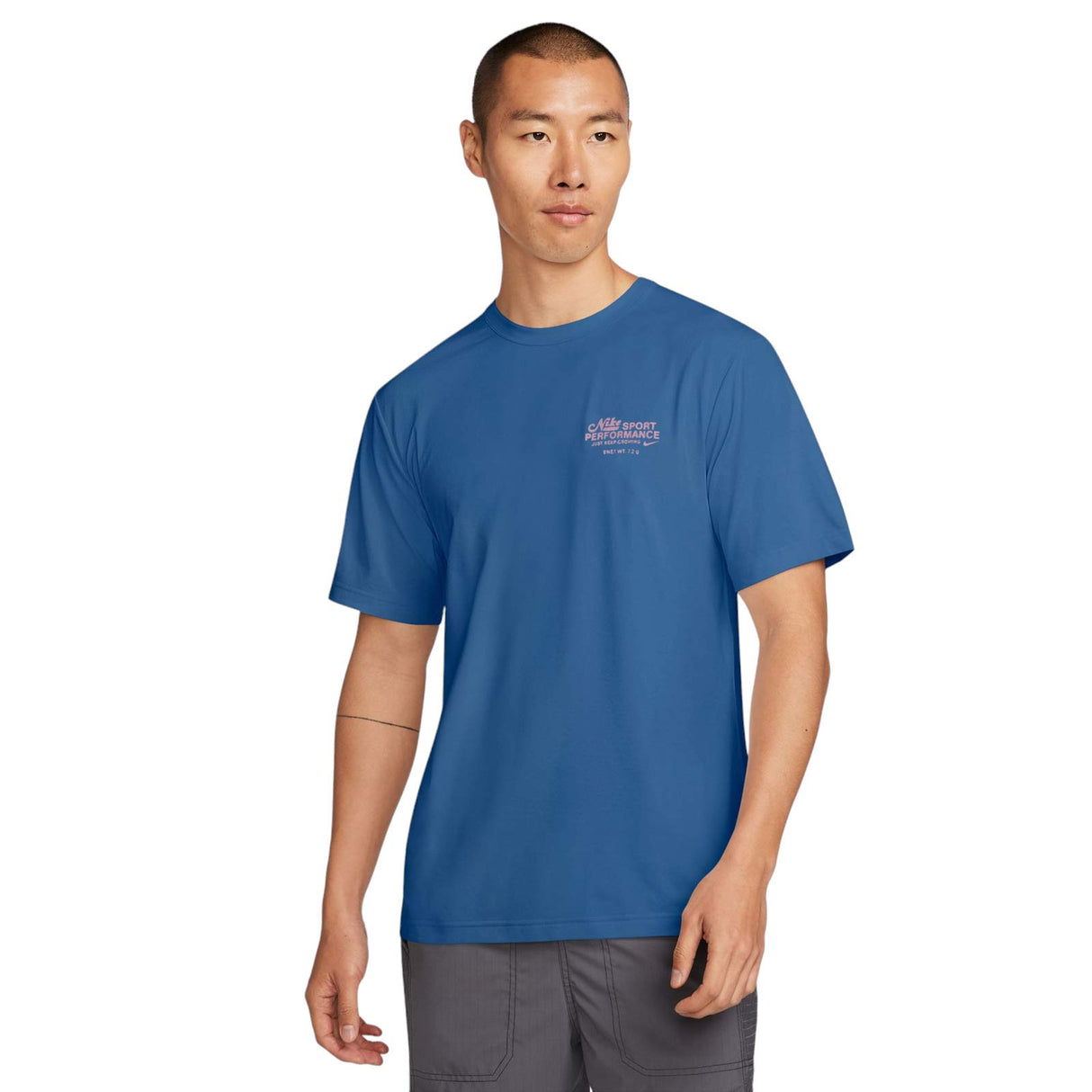 NIKE MENS DF UV HYVERSE SS GX BLUE