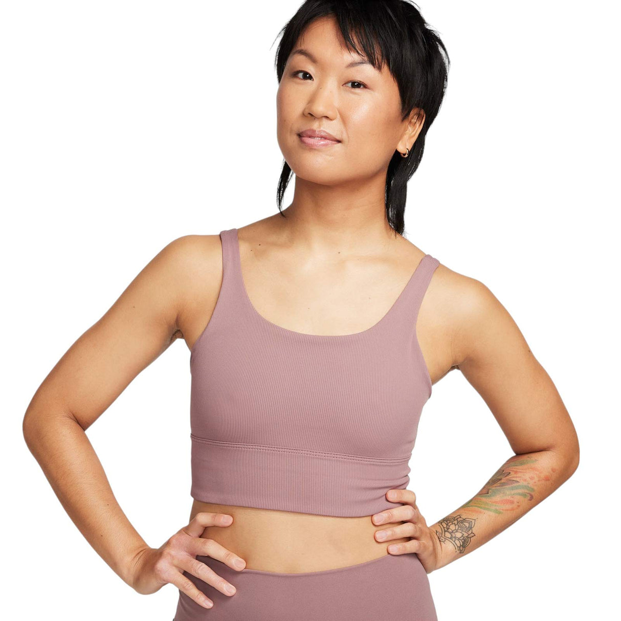 Nike Wmns Alate Solo Rib Bra Brown